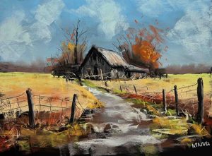 6. oktató videó (Pasztell Tanyás Tájkép) 