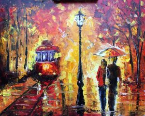 12. lecke 3. festmény festése oktató videó (Afremov technika)