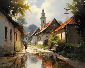 26. lecke: 3. Festővideó (Falusi Utcaképek Festése)