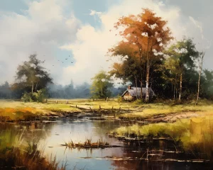 6. lecke: 4. Festővideó (Alföldi Tájkép Festése)