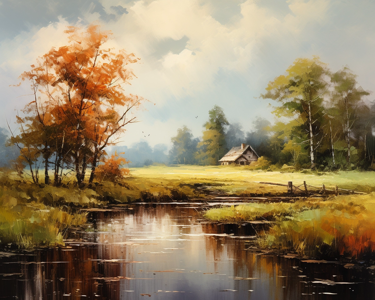 5 db. Alföldi Tájkép Festése Online Oktató Videó Sorozat - Image 4