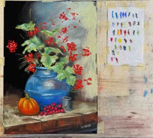 32. lecke 4. festő videó (Pasztell 3. Csendélet Festés) 