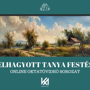 5 db. Realista Elhagyott Tanyás Tájkép Festése Online Oktatóvideó Sorozat!