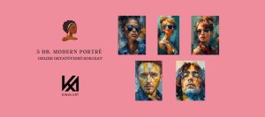 5 db. Modern Portré Festése Online Oktatóvideó Sorozat!