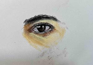 31. Lecke: Szem rajzolása pasztell krétával, videó (Pasztell 4. Portréfestés) 