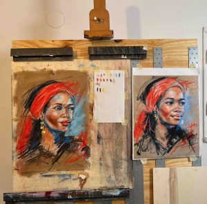 36. Lecke: 1. Portréfestő videó (Pasztell 4. Portréfestés) 