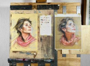 38. Lecke: 3. Portréfestő videó (Pasztell 4. Portréfestés) 