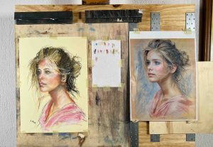 39. Lecke: 4. Portréfestő videó (Pasztell 4. Portréfestés) 