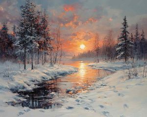 10. lecke 1. festővideó (Izgalmas Téli Tájak)