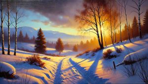 9. lecke Hideg és meleg színek alkalmazása a térérzet megteremtésére (Izgalmas Téli Tájak)