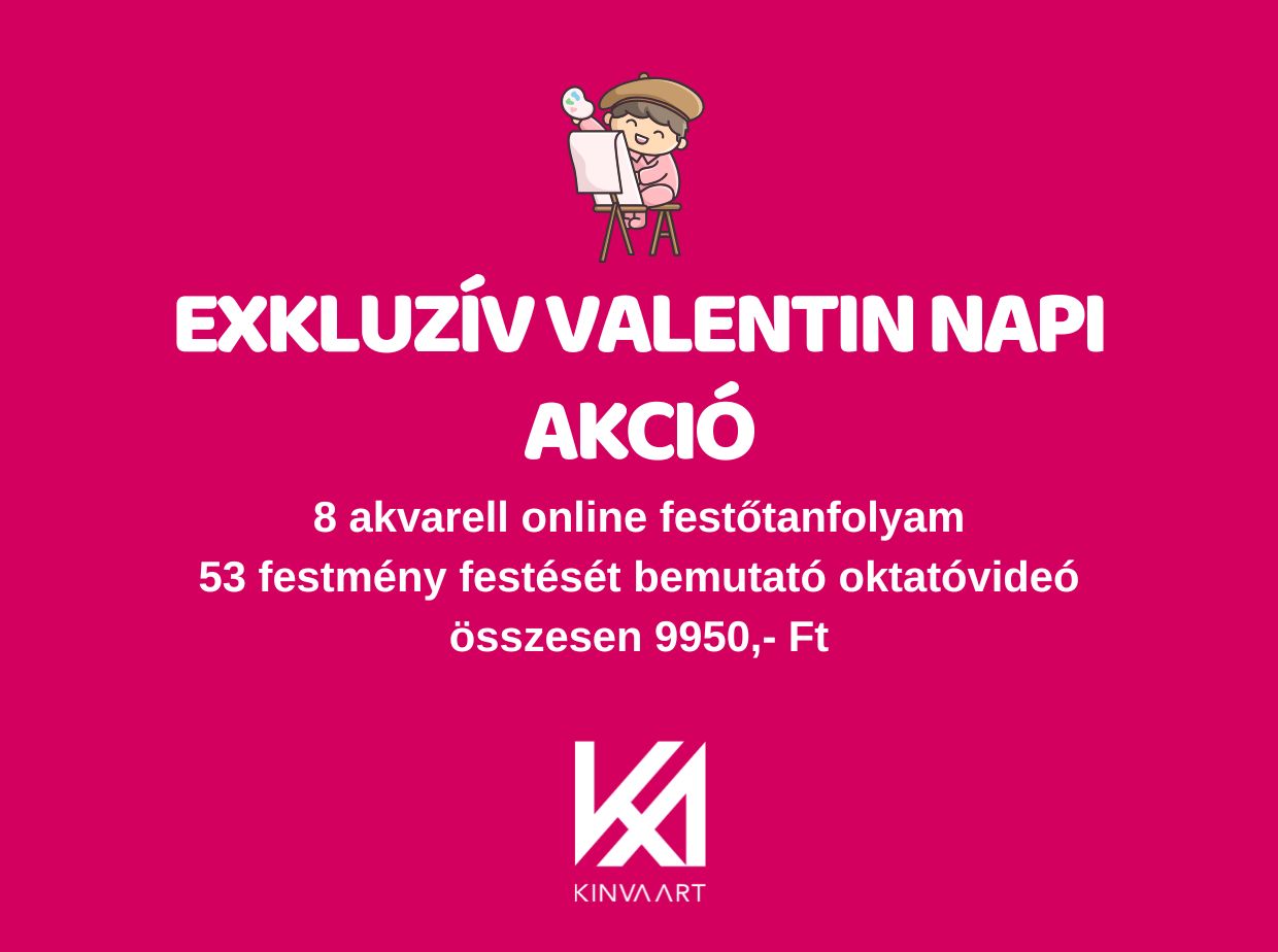 8 az 1-ben Nagy Akvarell Tanfolyam Csomag