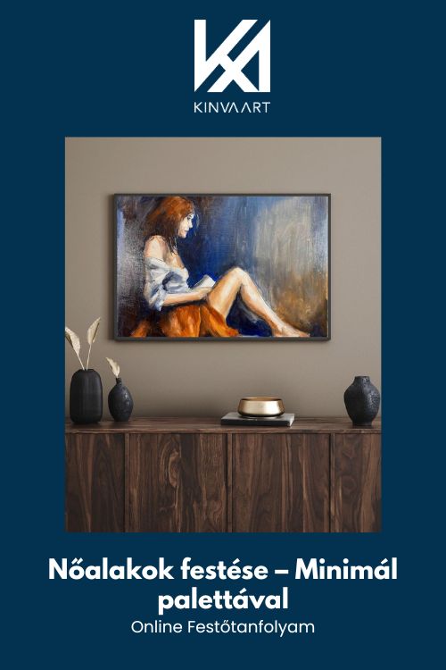 Nőalak festése – Minimál Palettával Online Festőtanfolyam - Image 5